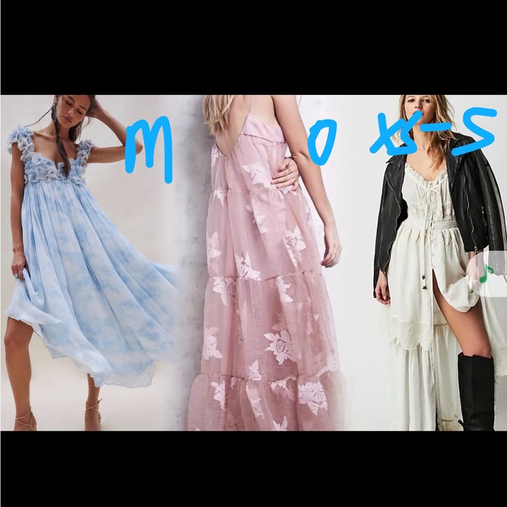 ISO Free people blue/pink rose Maxi Dress